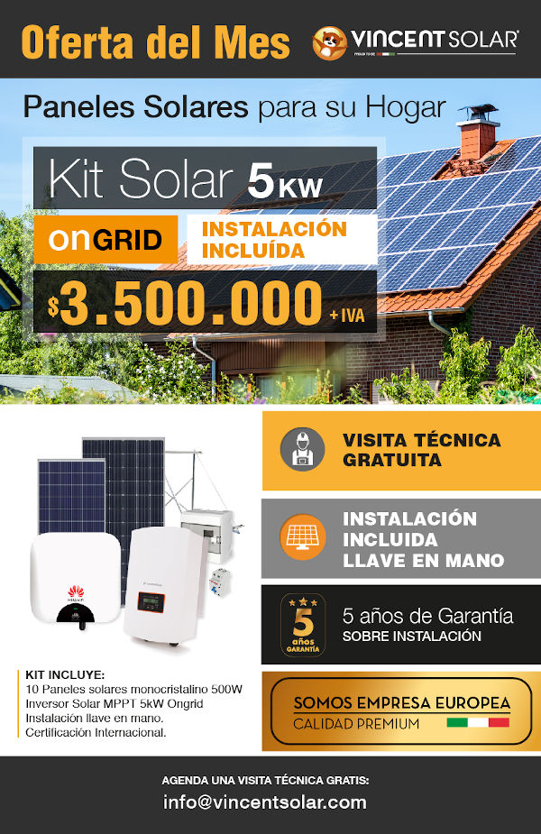 kit solar Kit Solar Hogar 5KW Ongrid Monofásico